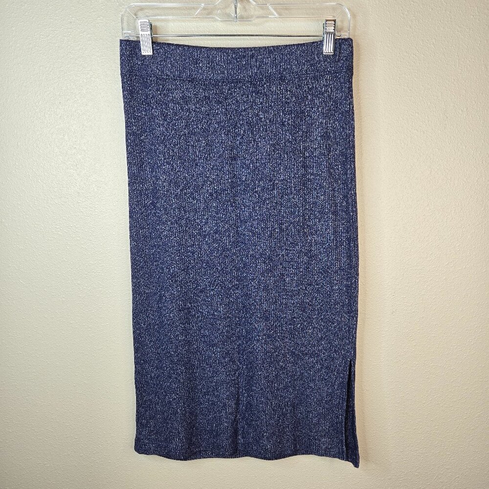 Banana Republic Knit Pencil Skirt Heathered Blue Size Small